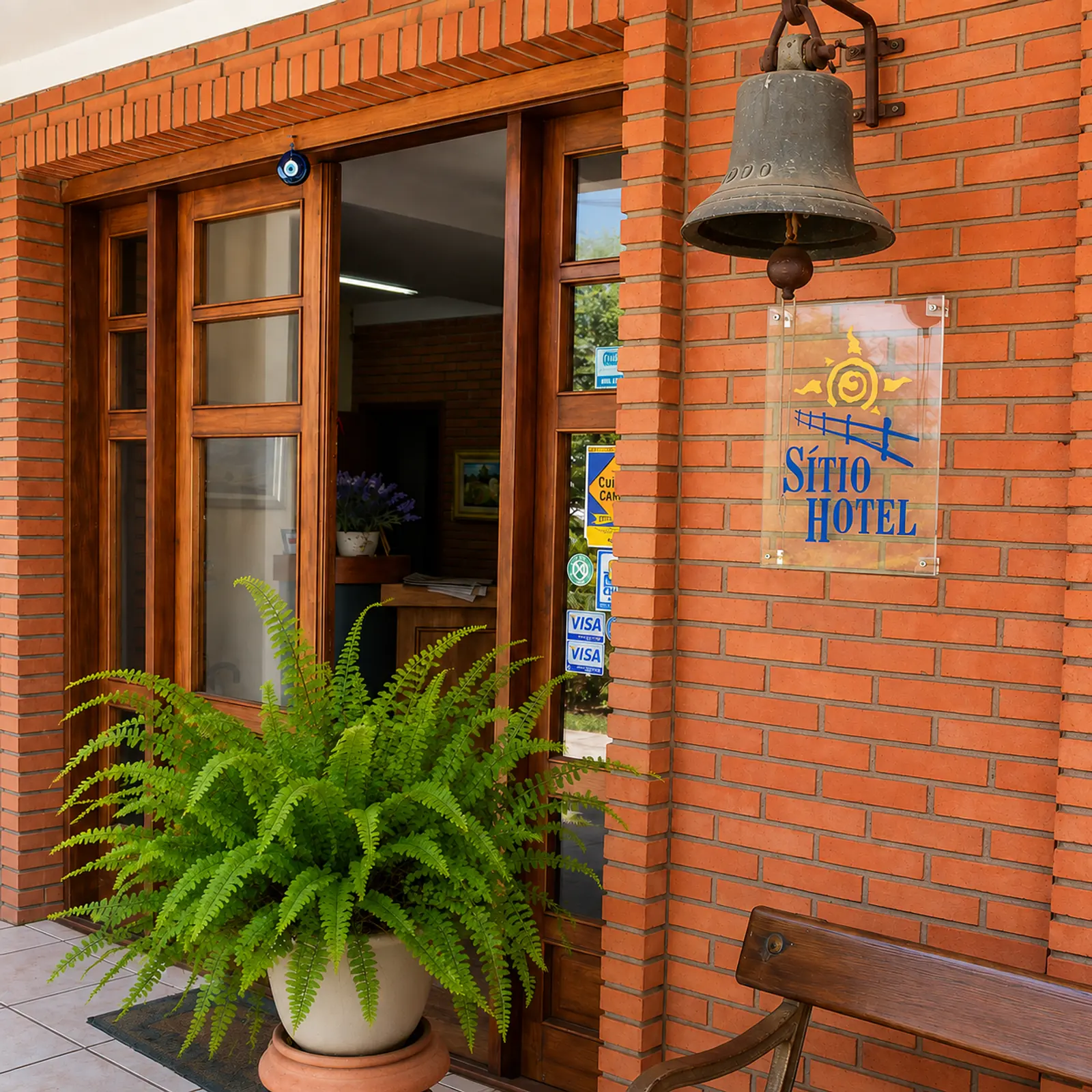 Recepção do Sítio Hotel & Eventos em São Pedro do Sul